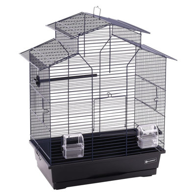 Ramah 60cm Steel Pointed Top Hanging Bird Cage with Perch