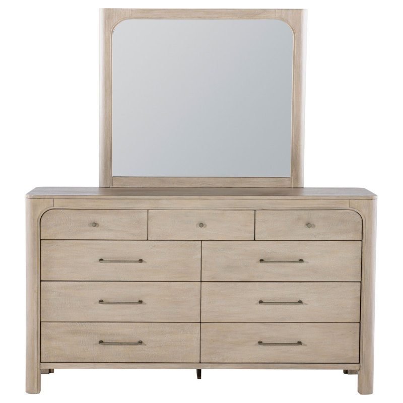 Commode 9 tiroirs avec miroir Flores