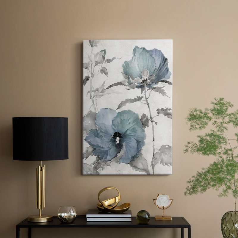Cottage bleu I - galerie Cavas sur mesure, H 48 po x l 32 po