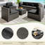 Ensemble de mobilier de patio 7 pièces-236281396-236281355