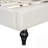 Full Size L-Shaped Linen Daybed with Wood Legs
