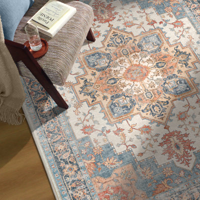 Roehit Oriental Performance Machine Washable Area Rug