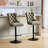 360 Swivel Pu Leather Bar Stools, Adjustable Height And Comfort For Kitchen  Olive , 2 Chairs , Comfortable Pub Stools-43828726-43828724