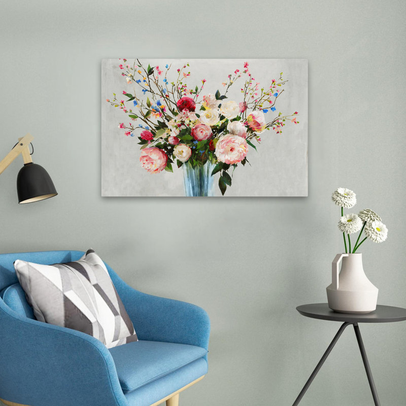 Paysage, nature, plantes, fleurs, Grenade, art mural, H 16 po x l 24 po