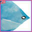 Tapisserie murale triangles géométriques bleues - Décoration murale triangles-1847669381