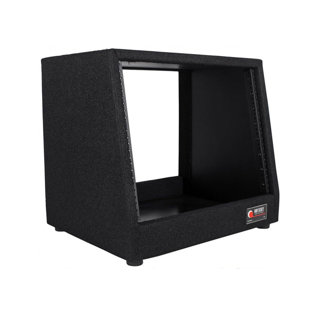 Carpeted DJ Music Studio Equipment Audio Rack