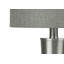 Lampes de table modernes en nickel avec ports USB et abat-jour en lin gris