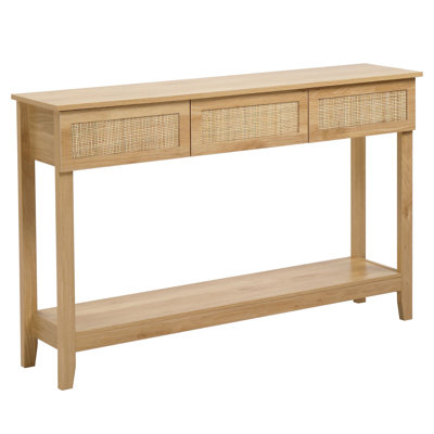 Console à 3 tiroirs Boho Style Rattan