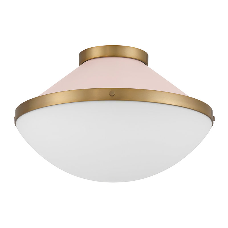 Plafonnier encastré 2 lumières Boldberg, Rosé
