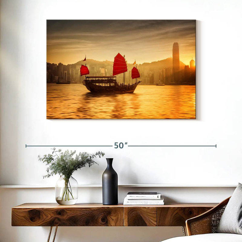 Jonque Mehar Victoria Harbour, H 26 po x l 39 po