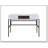 Verster Built-in USB Port Writing Desk, Natural & Black Finish