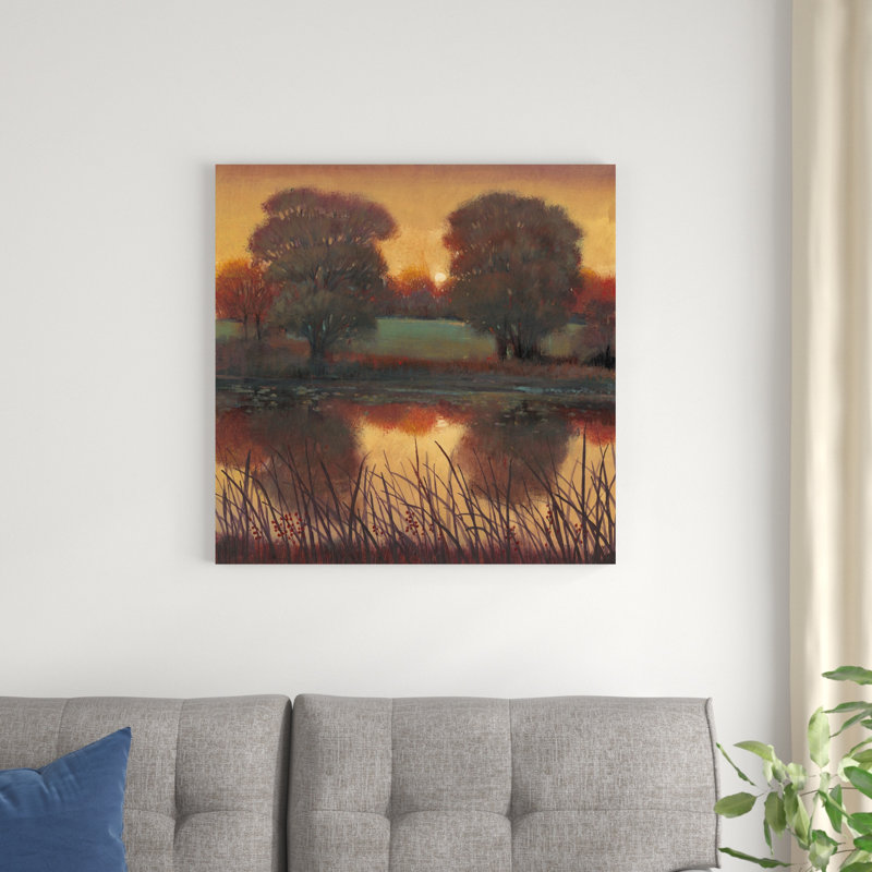 Tôt le soir II, H 30 po x l 30 po x P 1,25 po