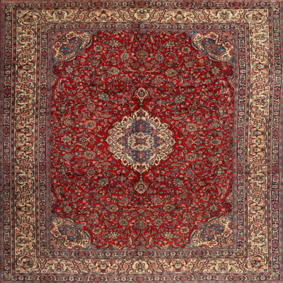 Tapis traditionnel rouge / beige Muscato