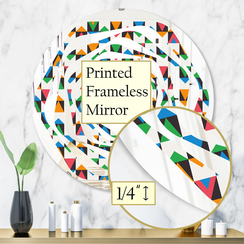 Miroir mural Whirl Ornamental Design II, H 31,5 po x l po