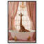 «Elegant Giraffe Bath Canvas Trendy Bathroom Art» par Notoriart-105308585-105308597