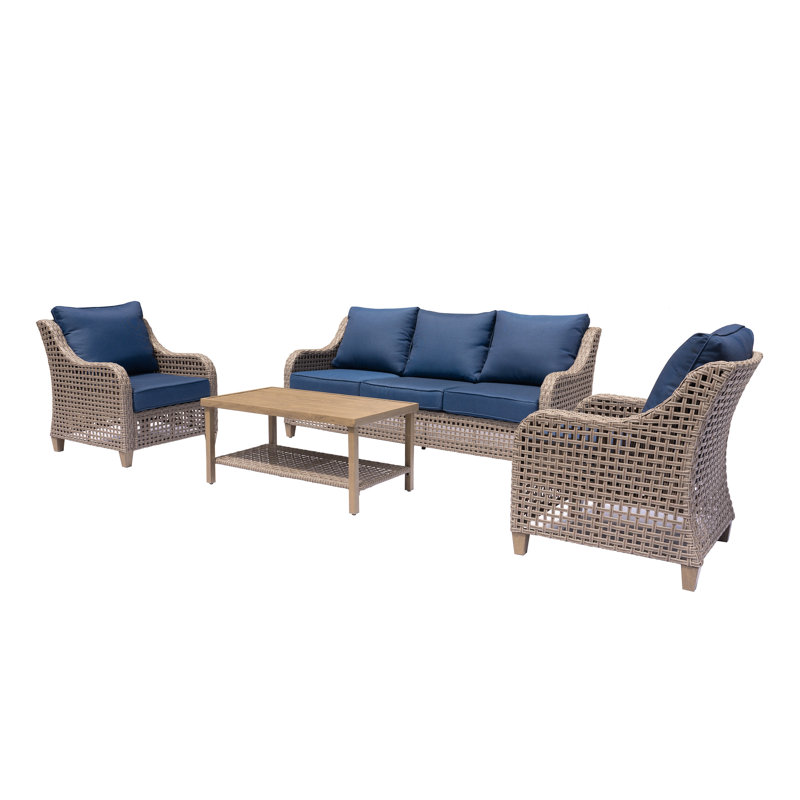 Howey 5 - Person Patio Conversation Set with Cushions