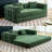 Boneless Convertible Sleeper Sofa Bed With 2 Pillows, Corduroy Folding Mattress Couch Removable And Washable Sofa , Compression Sofa Lounge Couch For Living Room Small Spaces-501991528-492012211