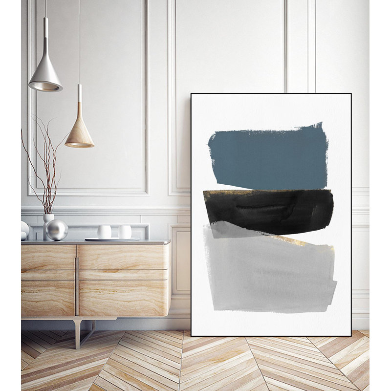 Stacked Blocks par PI Studio - reproduction sur toile avec cadre flottant
