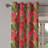 Dakota Fields Animals Grommet Curtain Tropical Leopard Floral Art 50" x 63" Pale Mustard and Pale Pink-1895565551