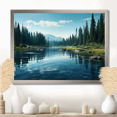 Green River Waters Reflection II - Lake Canvas Wall Art