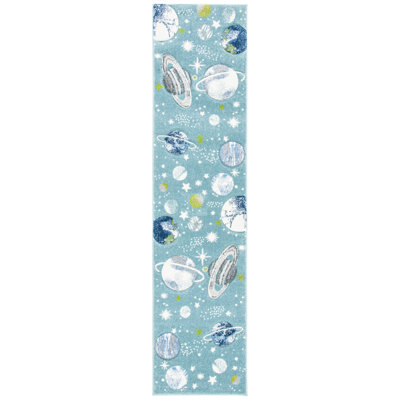 Higuera Teal/Ivory/Grey Area Rug