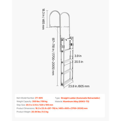 - Step Aluminum Lightweight Folding Step Ladder