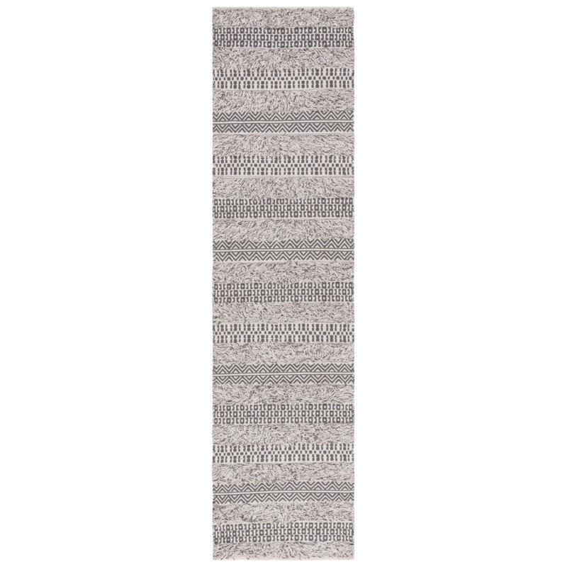Natura Flat Weave Cotton Southwestern Rug, Runner 2'3" x 9'
