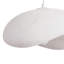 Grand luminaire suspendu Wabi Sabi de 15,75 po de diamètre, résine blanche texturée, design sculptural d'inspiration japonaise, aspect pierre et ciment, douille E26 pour la salle à manger, la cuisine et le salon