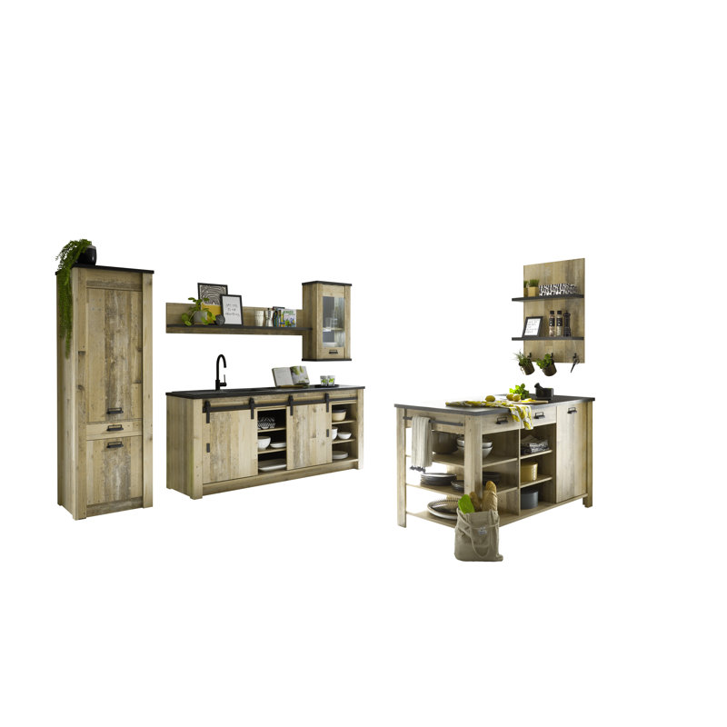 201cm Kitchen Pantry, Natural