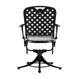Outdoor Provance Rocking Metal Chair with Cushions