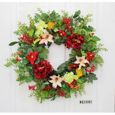 Rosalind Wheeler 24 Foam Wreath & Reviews