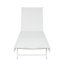 Ensemble de 2 chaises longues d'extérieur à dossier réglable à 5 positions avec structure en acier et siège textilence