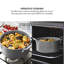 4492DDE70DE64687B0E5535312562D9E Hard Anodised 24cm Casserole, 10x Stronger Superior Non-stick Coating, Tempered Glass Lid, Induction Compatible, Grey