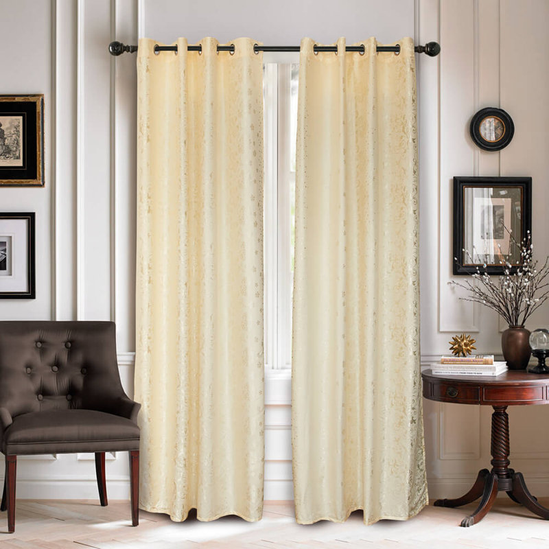 Triplett Room Darkening Curtain Single Panel