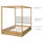 Bedroom Furniture Set, Queen Size Solid Wood Canopy Bed-1176581000