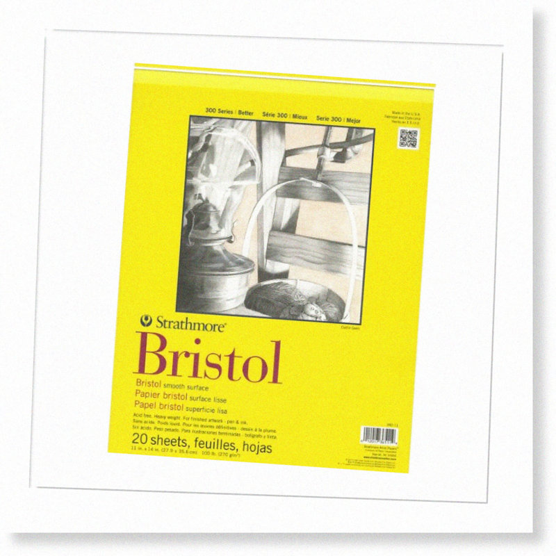 300 Series Bristol Paper Pad 20 Sheets