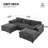 Boneless 86.5'' U-Shaped Sectional Sofa With Storage Pockets, 2 Movable Ottoman, Armrest Pillows, Free Combination, 5-Seat Modern Cloud Sofa For Living Room&Apartment, Chenille, 3 Colors-707317124