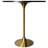 Heatherton Round Bar Height Dining Table with Sintered Stone Top and Stainless Steel Pedestal Base Kitchen Table Seats 2-4 Person-853012961-862229644