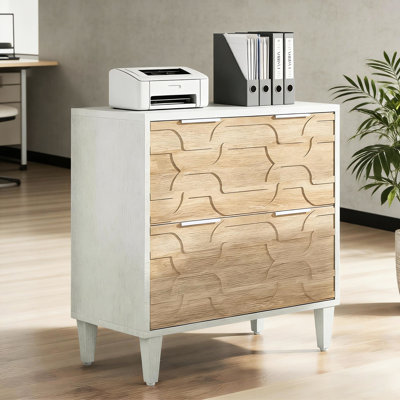 Armoire de rangement en bois pour la maison, pouvant accueillir des dossiers légaux et A4, panneau de particules de qualité E0, fabrication stable, l 31,5 po x l 15,75 po l 31,9 po h Classeur de bureau élégant, finition blanche, réglable