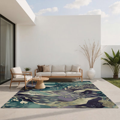 Tapis intérieur et extérieur Verdant Cosmos