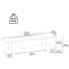 Keikei Unfinished TV Stand for TVs up to 65" with Fireplace Included
