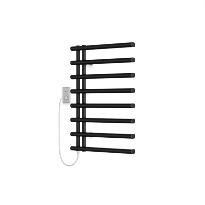 Flat Panel Towel Rail Towel Warmer, Matte Black