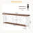 Stylish Coffee Table,Nordic Style Sofa Table,2-Tier Console Table