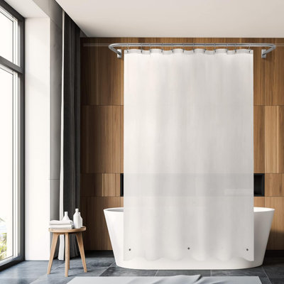 Doublure de rideau de douche en PEVA de qualité supérieure - sans BPA et sans PVC, sans odeur chimique, doublure de salle de bain imperméable avec 3 aimants et œillets en métal, légère et durable