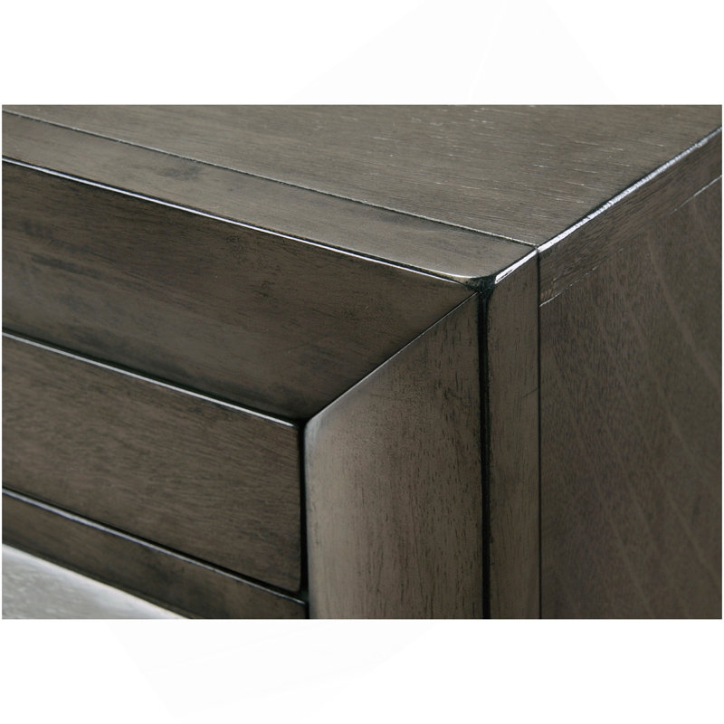 1Pc Contemporary 5 Drawer Chest Gray Finish Wood Wooden Bedroom Furniture, Gray