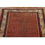 Tapis de couloir brun en laine noué à la main de conception unique années 1980 3 pi 5 po x 10 pi 0 po Robas