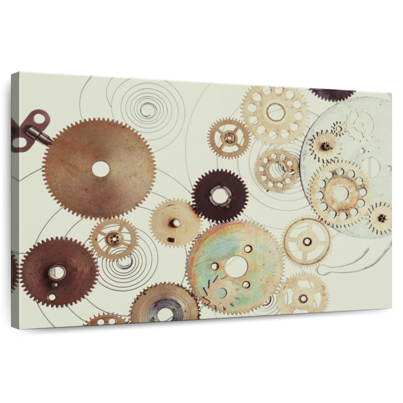 Kerner Mechanical Clock Gears, 16" H x 24" W
