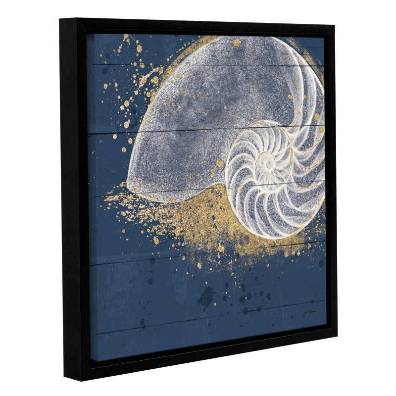 Pavie Calm Seas IX No Words by Janelle Penner Print on Canvas, Wrapped Canvas, 14" H x 14" W x 2" D