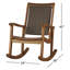 Chaise berçante en bois massif Arnot-1021631834