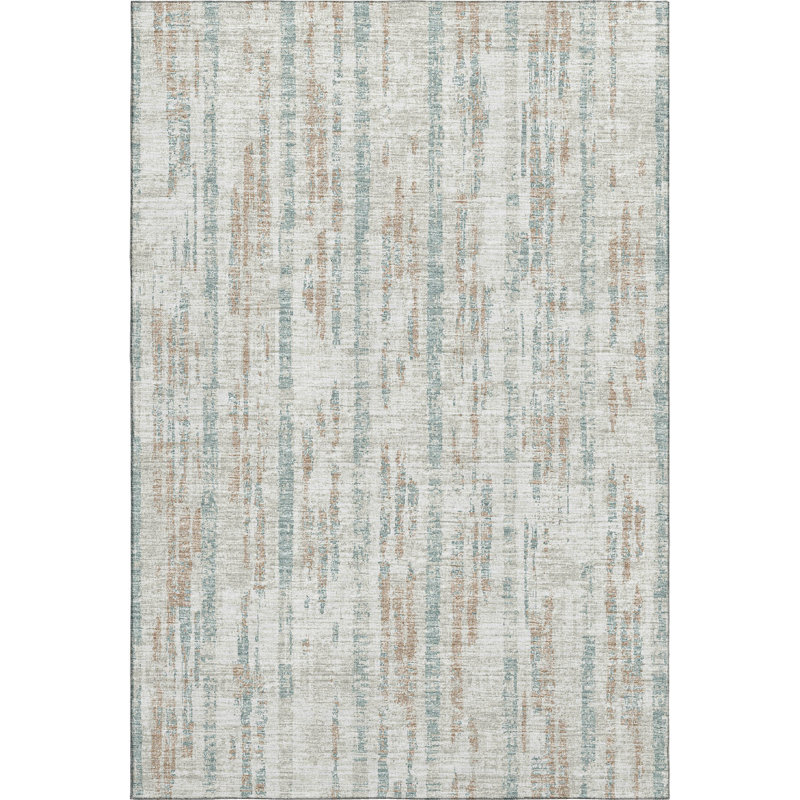Premium Machine Washable Tiream Ivory Rug, Rectangle 5' x 7'6"